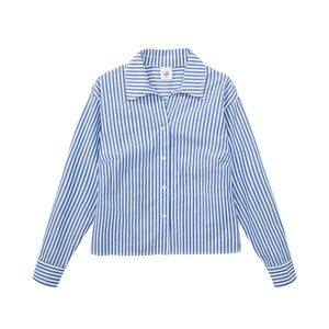 Cabi blue and white stripe button down